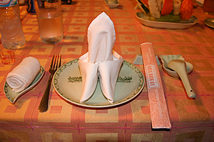 Immaculate table setting