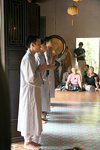 Monks chanting 