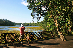 Deck over the lagoon 