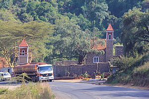 Church at the bottom of the hill 