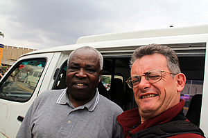Farewelling Joseph at Nairobi Airport 