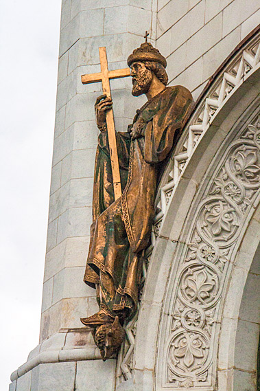 Statue on cathedral
