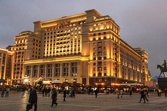 Illuminated building