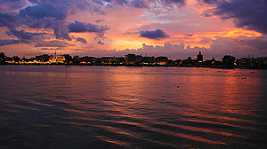 Purple Sunset of Fire