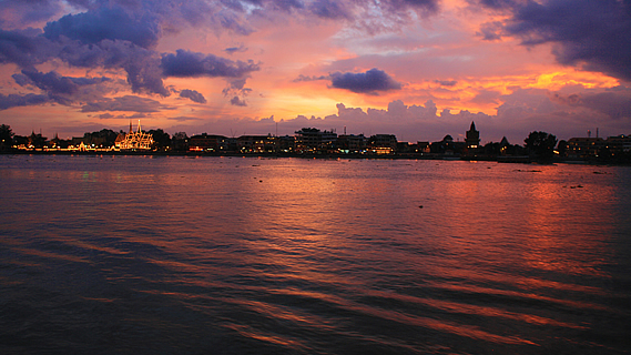 Purple Sunset of Fire