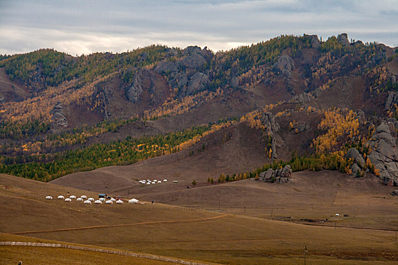 View across the valley