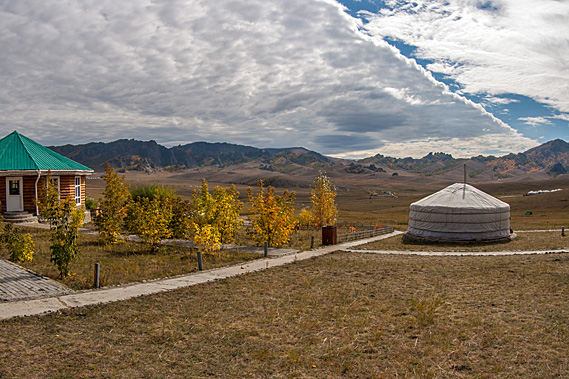 Dramatically clearing clouds