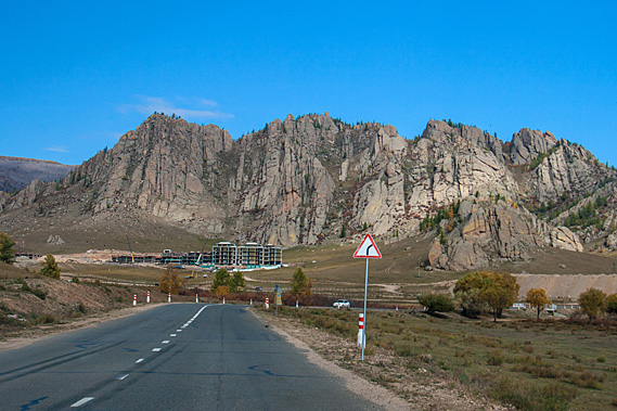 Heading up the valley