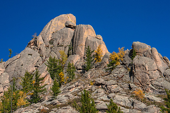 Towering rock formation