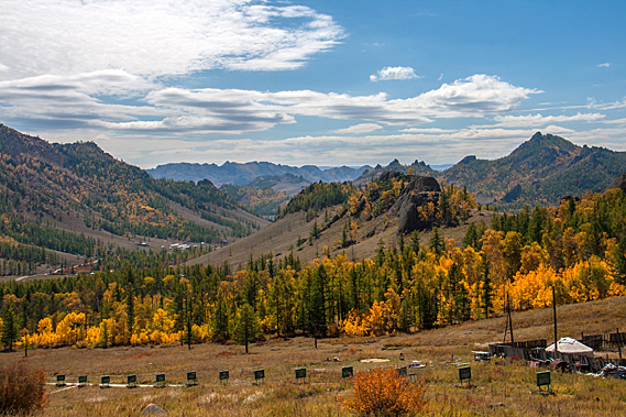 View down the valley