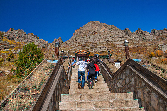 Stairs to the temple