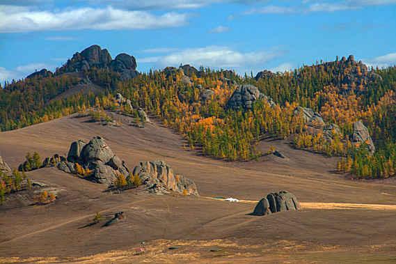 View over the saddle
