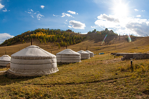 Sun comes out after storm