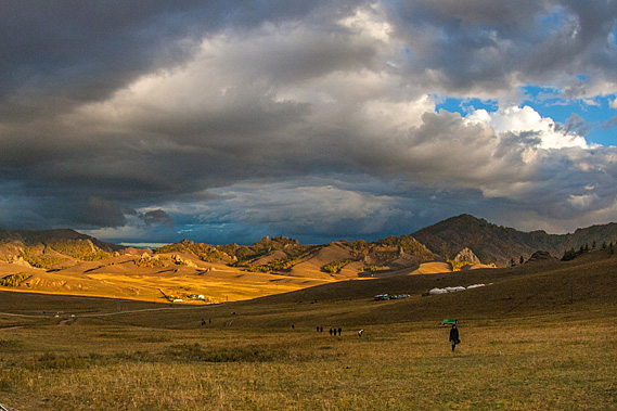 Late afternoon sunshine