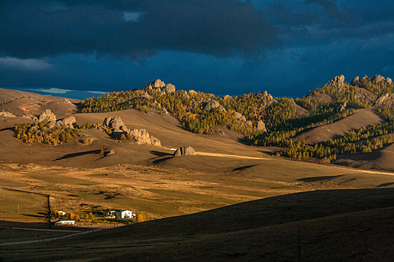 Shadow draws over the valley