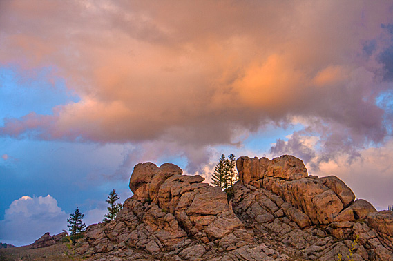 Dramatic land and skyscape