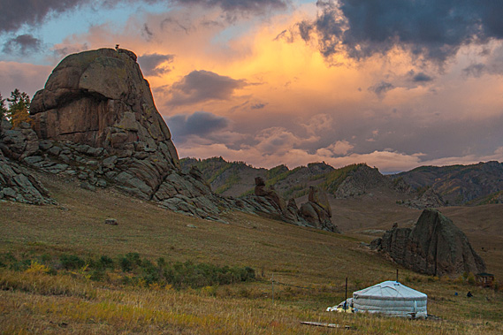 Brilliant storm clouds
