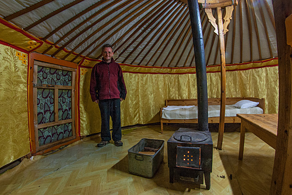 Inside the ger