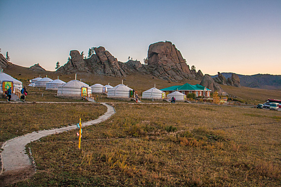 Early morning at the camp