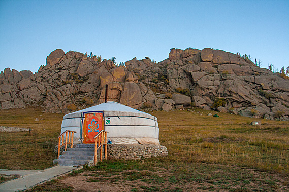 My ger before sunrise