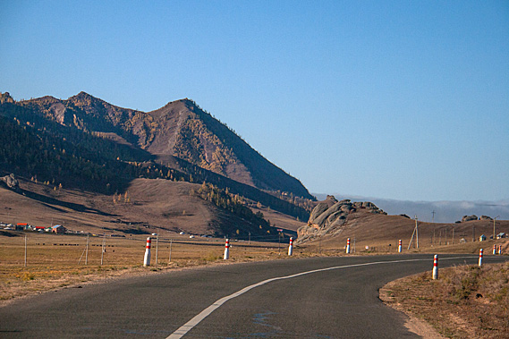 Heading down the valley