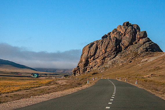 Monolith at the end of the valley