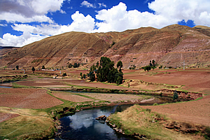 River through arid highlands