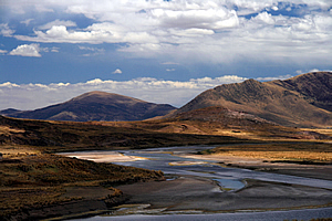 River flowing towards Lake Titicaca