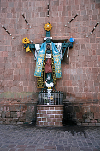 Sculpture outside cathedral