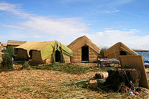 Floating village of reeds