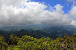 View through the clouds