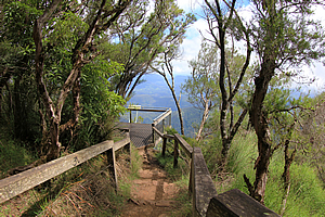 Track around the summit 