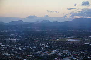 Dusk over the volcano