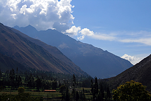 Lookiing upstream back towards Cusco 