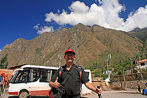 Car park at the start of the trail 