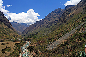 Looking back upstream 