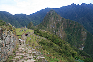Entering Machu Picchu 
