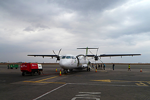 The plane at Nairobi