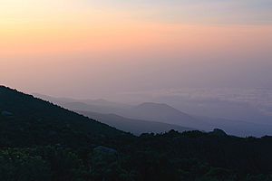 Dawn along the route we have travelled