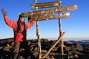 Standing on the summit