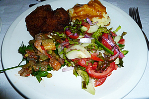 A very well deserved dinner