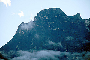 Sheer face of Kinabalu 