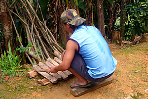 Wooden xylophone