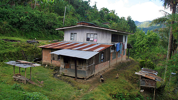 Village Perched on the Mountainside