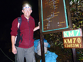 At the treeline at 3653m ASL