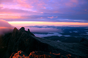 Brilliant colours of the sunrise