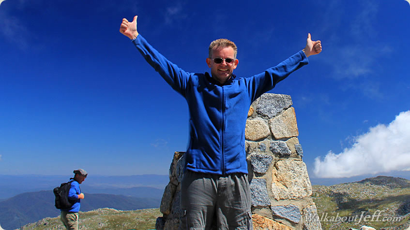 Windy meadow on the roof of Australia