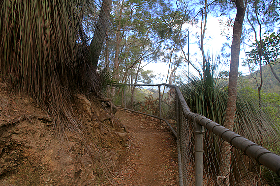 Track above the falls