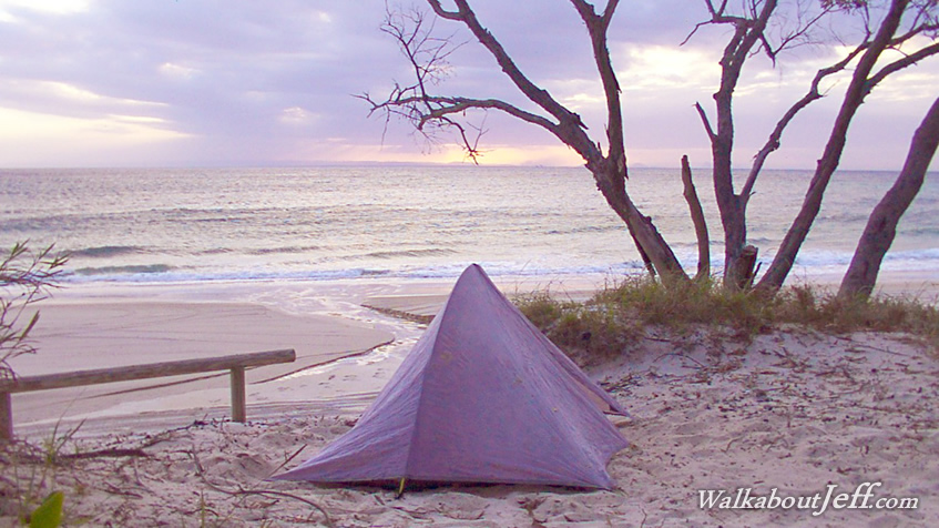 Campsite on Moreton Island