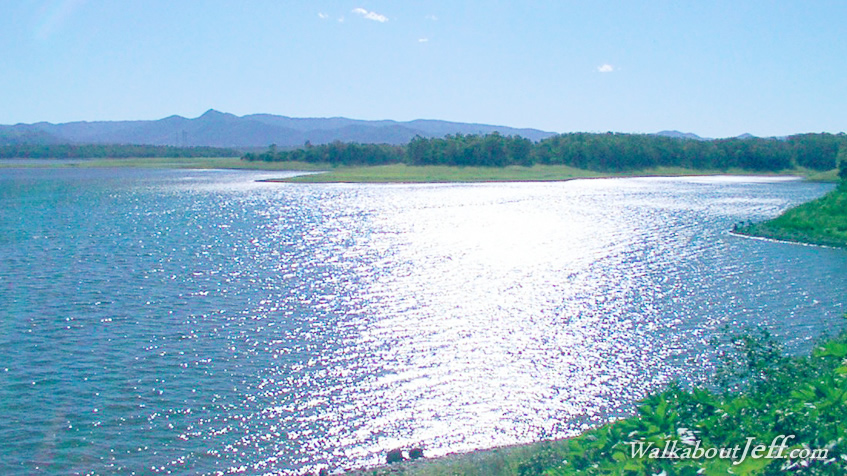 Lake Samsonvale almost empty